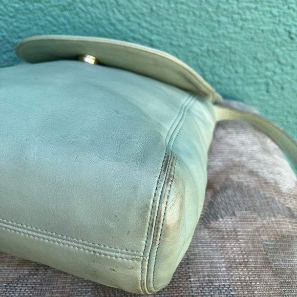 Vintage coach Aqua Blue/Green SoHo buckle top crossbody bag 4158 - Picture 6 of 7